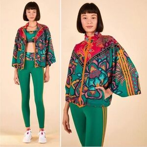 NWT Adidas x Farm Rio Pineapple Mystery Windbreaker Sz S
